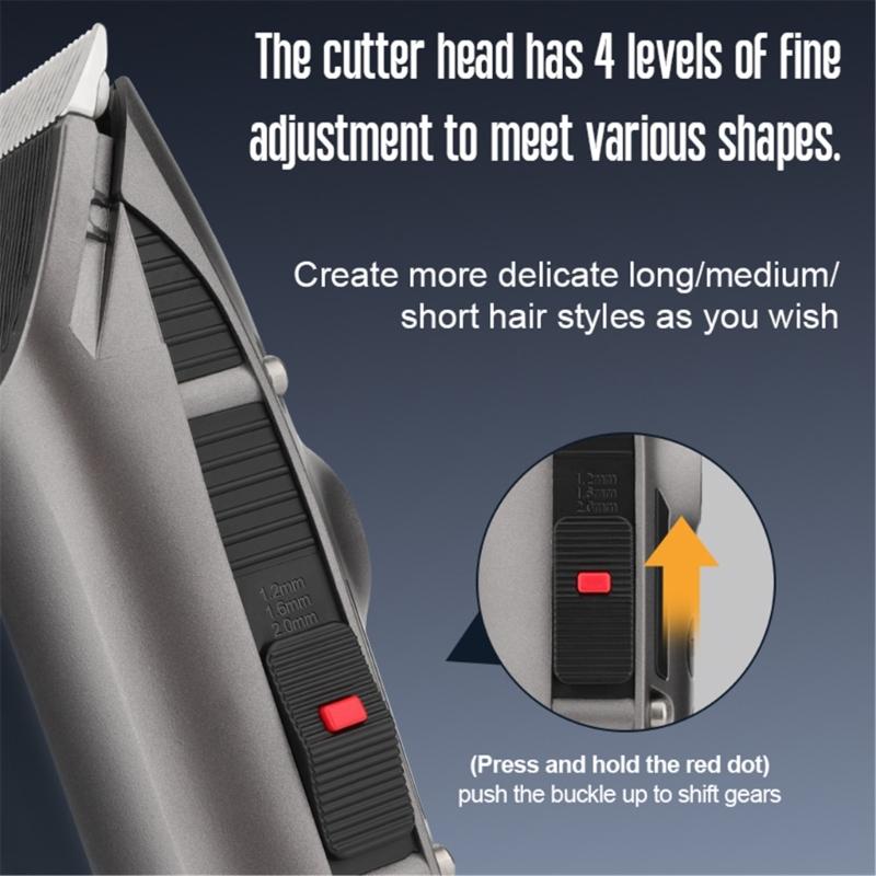 Rechargeable Wireless Hair Trimmer Grooming Cutter Electric Shear Beard Hair Cutting Machine Edge Outline Fast Charging