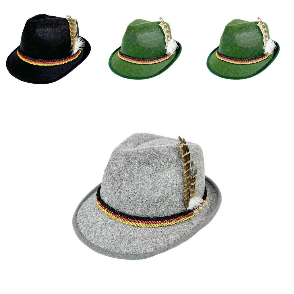 Felt Hat With Feather For Themed Parties And Holiday Gift Giving