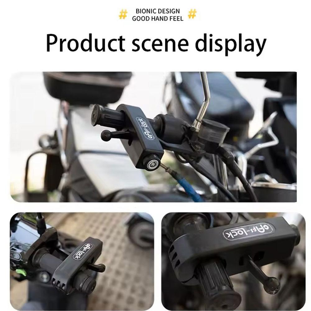 Motorcycle Handlebar Lock No Alarm High-precision Lock Pvc Waterproof Anti-theft Core Colors Heat-resistant Multiple G0f7