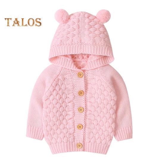 

Детская куртка с капюшоном и ушками, плюшевое зимнее пальто для новорожденных, малышей, мягкая верхняя одежда на флисовой подкладке, подарки на Рождество и день рождения для детей от 0 до 24 месяцев 70 cm розовый