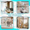 Ceiling Cat Toy Realistic Mice Enrichment Adjustable Modes Remote Interactive Stimulating Cat Toys For Mental Stimulation