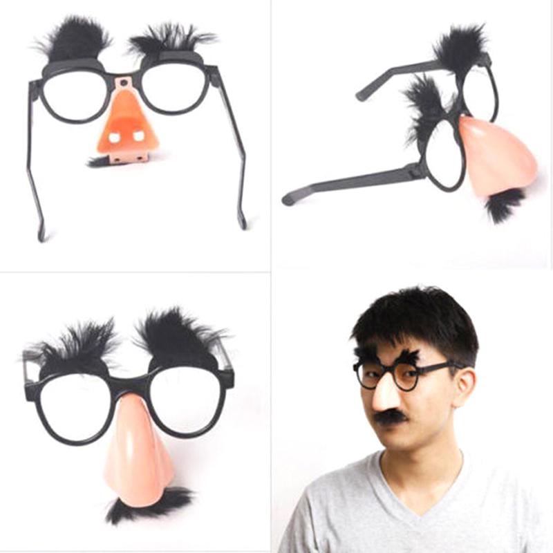 Fancy Cosplay Disguise Moustache Glasses Halloween Party Dress Big Nose