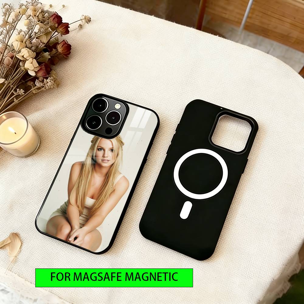 Britney Spears Phone Case For iPhone17,16,15,14,13,12,11 Plus,Pro Magnetic with Magsafe Wireless Charging