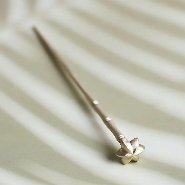 

Top Flower Incense Needle/Hexagonal Star Shape Pure Copper Imitation of Ancient Xiang Concubine Bamboo Top Flower Press Pattern Pure copper