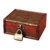 Wooden Vintage Style Box With Lock For Organizing Jewelry Decoration Accessories
