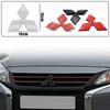 1Pc Car Front Hood Emblem For Mitsubishi Outlander Lancer 9 10 Pajero L200 EX ASX Creative Rear Boot Trunk Logo Auto Accessories