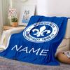 Custom Name Real Madrid Crest blanket for Couch & Bed, Plush Cozy Fuzzy Blanket Super Soft & Warm Blankets for Fall and Winter. 0908264
