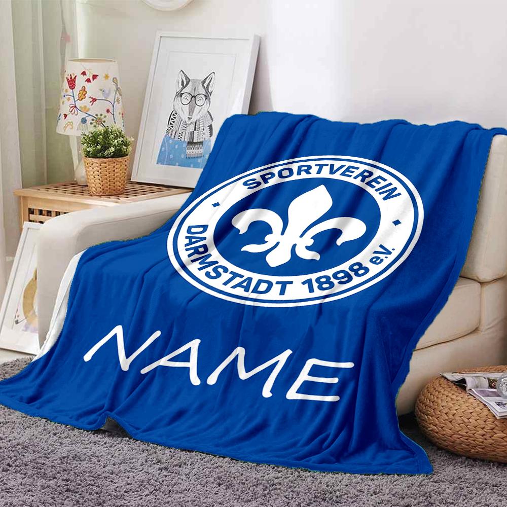 Custom Name Real Madrid Crest blanket for Couch & Bed, Plush Cozy Fuzzy Blanket Super Soft & Warm Blankets for Fall and Winter. 0908264