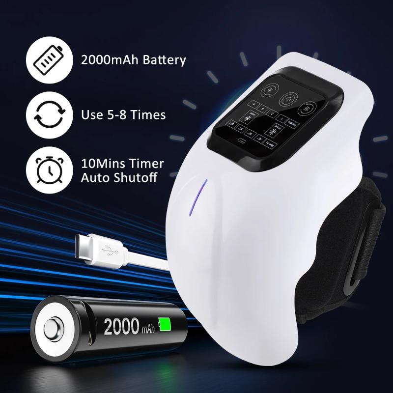 2026 new New Infrared Knee Massager Heating Vibration 4 Thermal Levels Large LED Screen Knee Warmer Massage Device Deep Muscle Relaxation