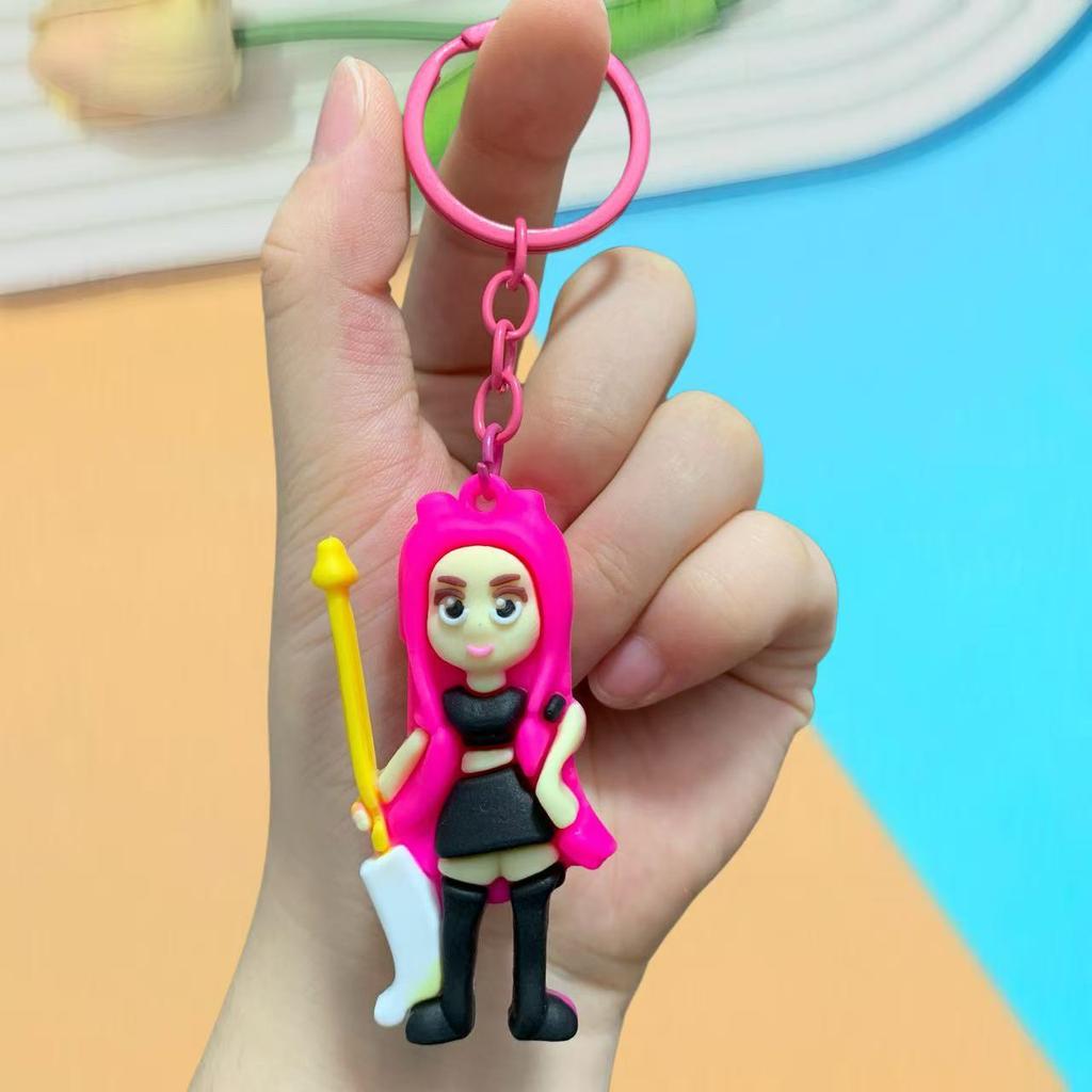 Doll Car Keychain Bag Pendant PVC Soft Rubber Tide Play Small Gift