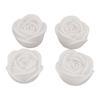 4 Pcs LED Rose Candle Light Flameless Smokeless Colorful LED Decorative Light for Bars Cafe