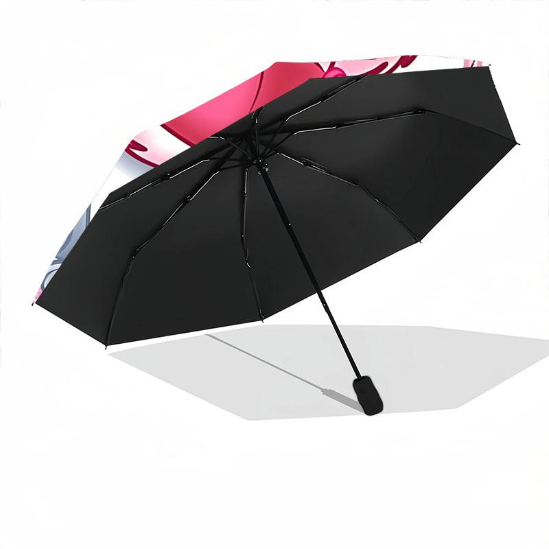 1pc Kitten, Pink Open/Close Folding Umbrella - Raining Gear for Travel Umbrella, All- Portable Umbrella for & Men 8-Rib yy251229037