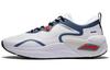 Cushioning, Wear Resistant Low Top Casual Shoes Men's White Blue AGLR331-5