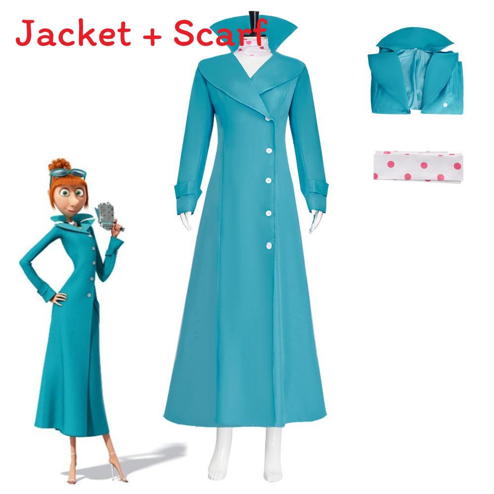 Despicable Me Lucy Wildecosplay Costume With Polyester Fabric For Halloween Role Play XS