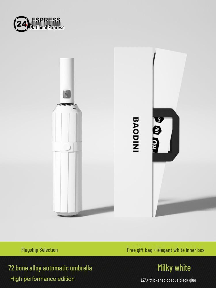 Dual-Use Women's Automatic Umbrella: Sunshade, Rain Protection, Anti-UV, Reverse Folding, Enlarged & Reinforced Design