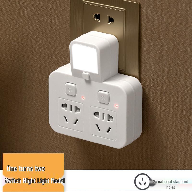 Wandmontierte Multifunktions-Steckdosenleiste mit Doppelsteckdosen