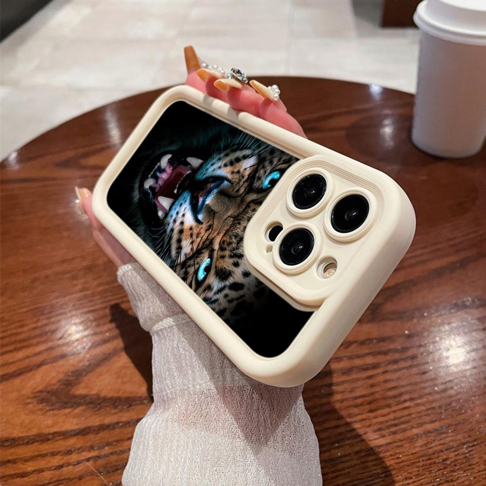 N96 Tiger eyes design Soft Angel Eyes Phone Cases for iPhone 15 14 12 11 Pro Max 13 mini 7 8 6S Plus XS Max XR SE Shockproof Bumper Cover