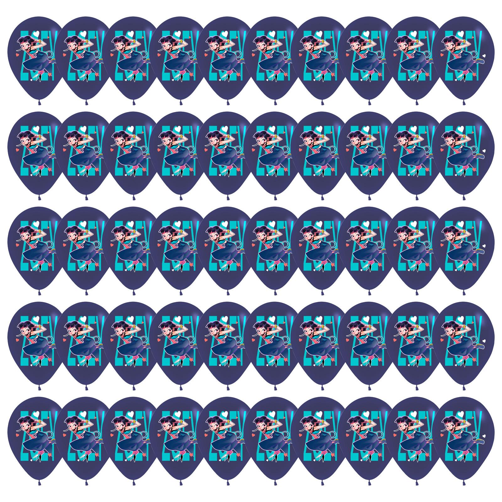 

Печатные 12-дюймовые латексные шары - 50 штук, Идеальные украшения для вечеринок на дни рождения, мероприятия в стиле аниме и праздники для фанатов One Size