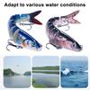 13.4cm 18g Multi-knot Fish Bait Realistic Design 3D Eyes Holographic Body Lure Bait Set with Built-in Ball Swinging Fish Lure