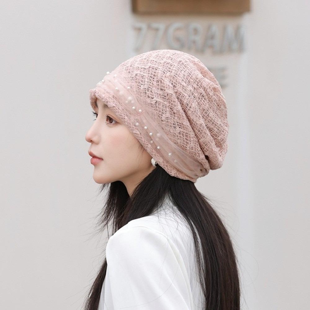 Beading Muslim Hijab Hats Cotton Turban Head Wrap Headwrap Underscarf Hat Cancer Bandanas