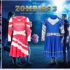 3 Zombie Halloween Addison Cheerleading Costume Childrens Cosplay Dress