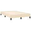 Exclusive House - Slatted Bed Base with Cream Mattress 120x190 Cm Fabric