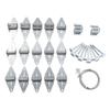 16 18x7 Garagentor-Beschlagset Garagentor-Scharnier Nylonrolle Obere Winkel mit 2650mm Kabel