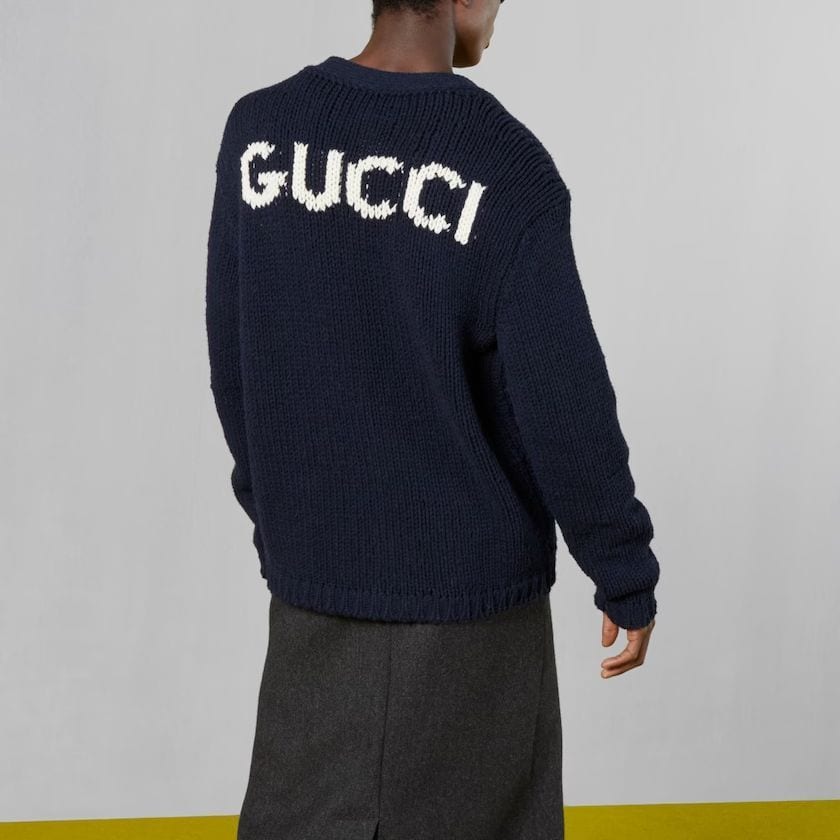 Gucci FW23 Sweater Men's Dark Blue 761541-XKDK4-4492