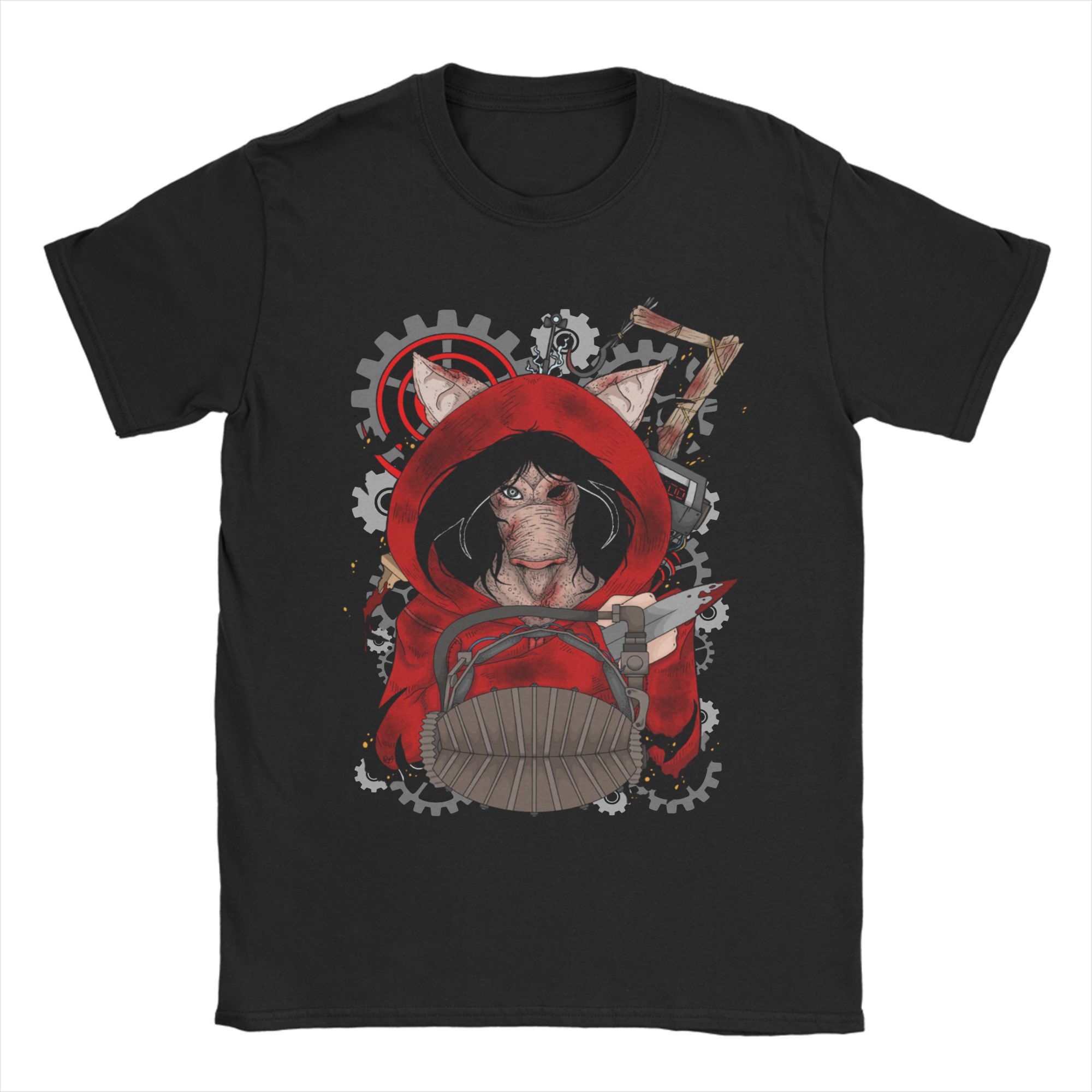 

Deads by Daylights Chibi Huntress TShirt Killers Game Dbd Creative 100 Cotton Tees Short Sleeve T Shirts Plus Size Tops 4XL