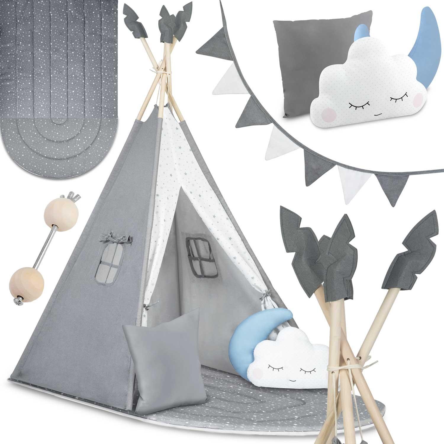 NK-406 Nukido tipi tent for children - gray