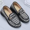 Fashion Women's Slip On Cloth Shoes Autumn New Fashion Round Toe Soft Sole Non Slip Flats Lightweight Comfortable Vintage Casual Shoes