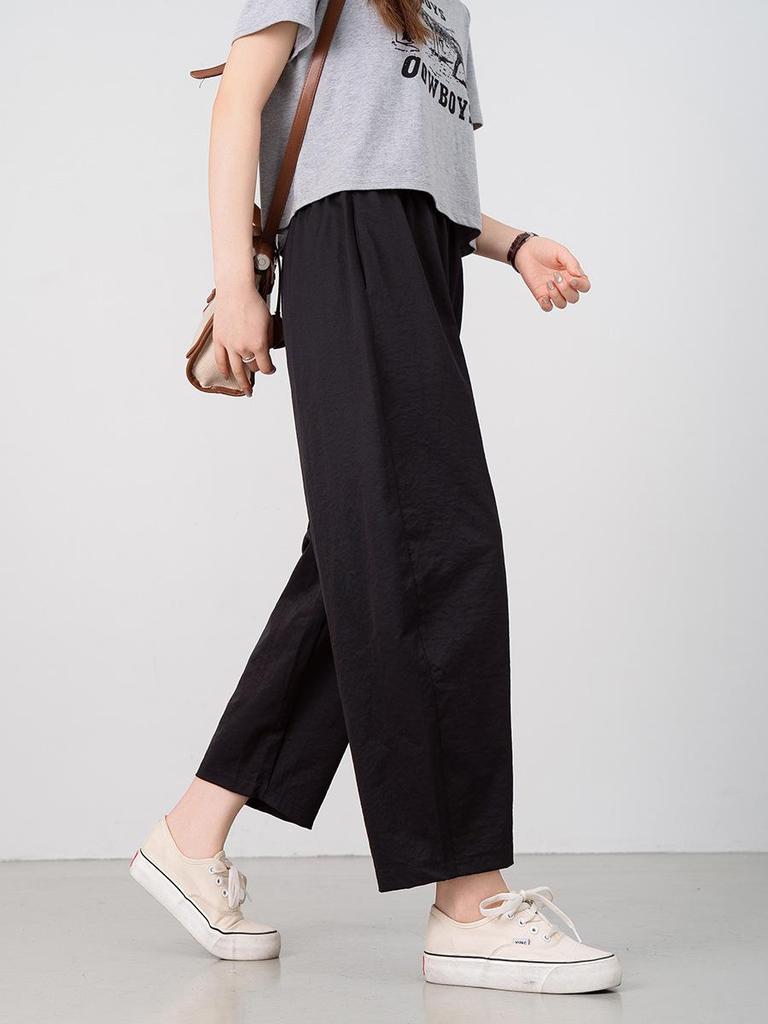 Summer High-Waist Slimming Harem Pants: Fashionable, Lightweight, Loose-Fit