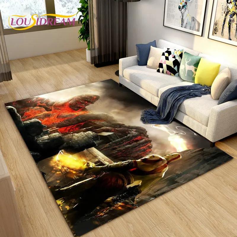 God of War Game Gamer Area Rug Large,Carpet Rug for Living Room Bedroom Sofa Doormat Decoration,Kids Play Non-slip Floor Mat
