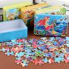 Jucării Puzzle din Lemn Noi Fierbinți 60 de Piese pentru Copii Desene Animate Vehicul Animal Lemn Puzzle Bebeluș Învățare Jucărie Educațională Cadou Copii