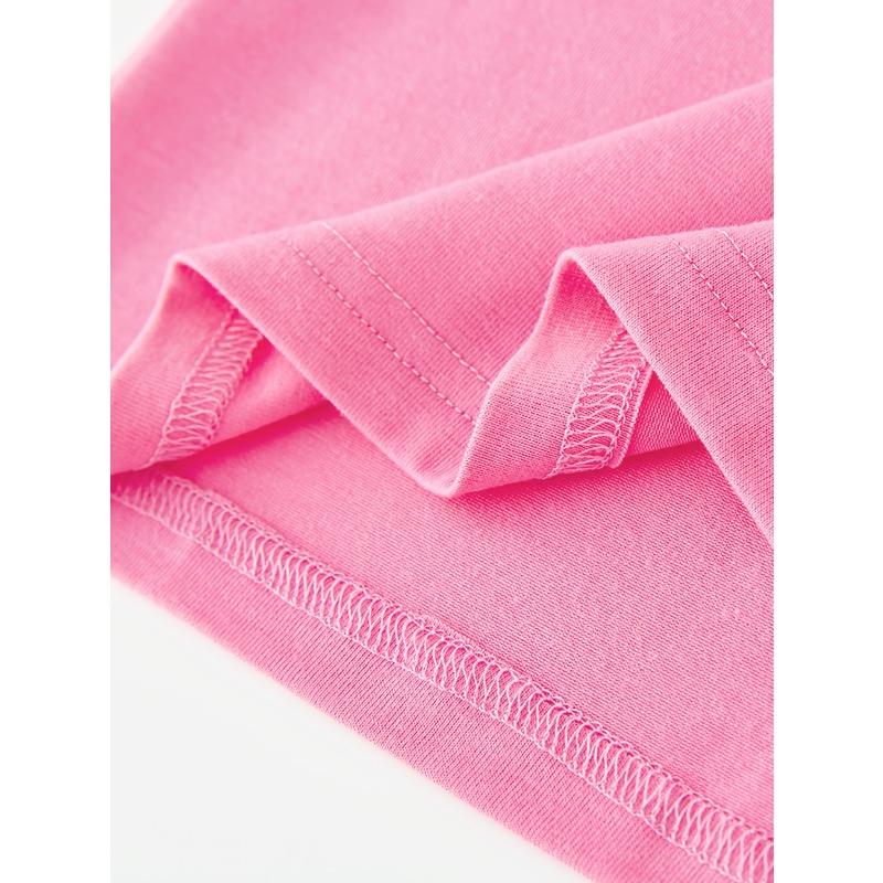 European Size Girls Heart Print Mother and Child T-Shirt Fashionable Versatile and Comfortable