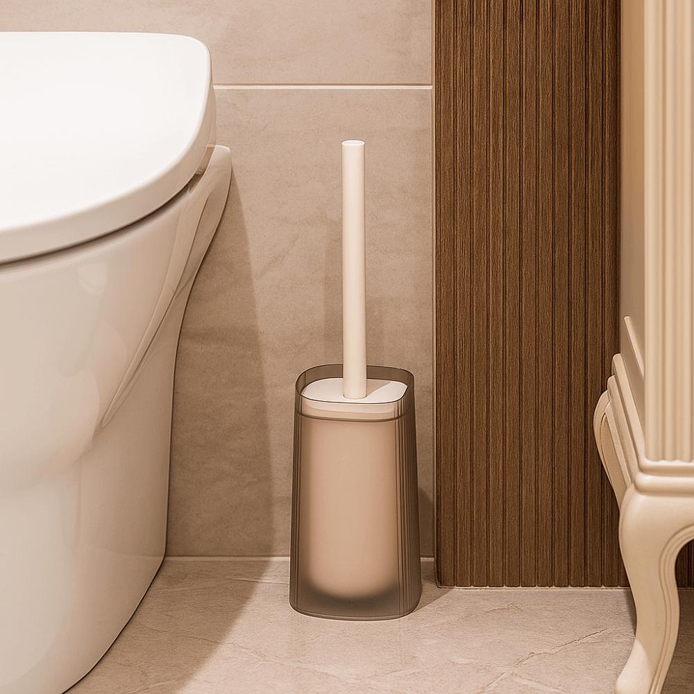 No Dead Angles Toilet Brush Long-Handled Toilet Cleaning Tool Practical Toilet Scrubber  Bathroom