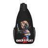 Horror Killer Chucky Sling Crossbody Chest Bag Men Fashion Child's Play Movie Shoulder Backpack for Travel Cycling