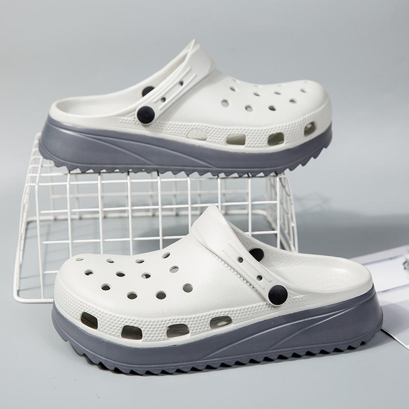 Fashion Men Sandals Lightweight Men Indoor Garden Shoes Summer Outdoor Wading Shoes Man Comfortable Walking Non-Slip Breathable