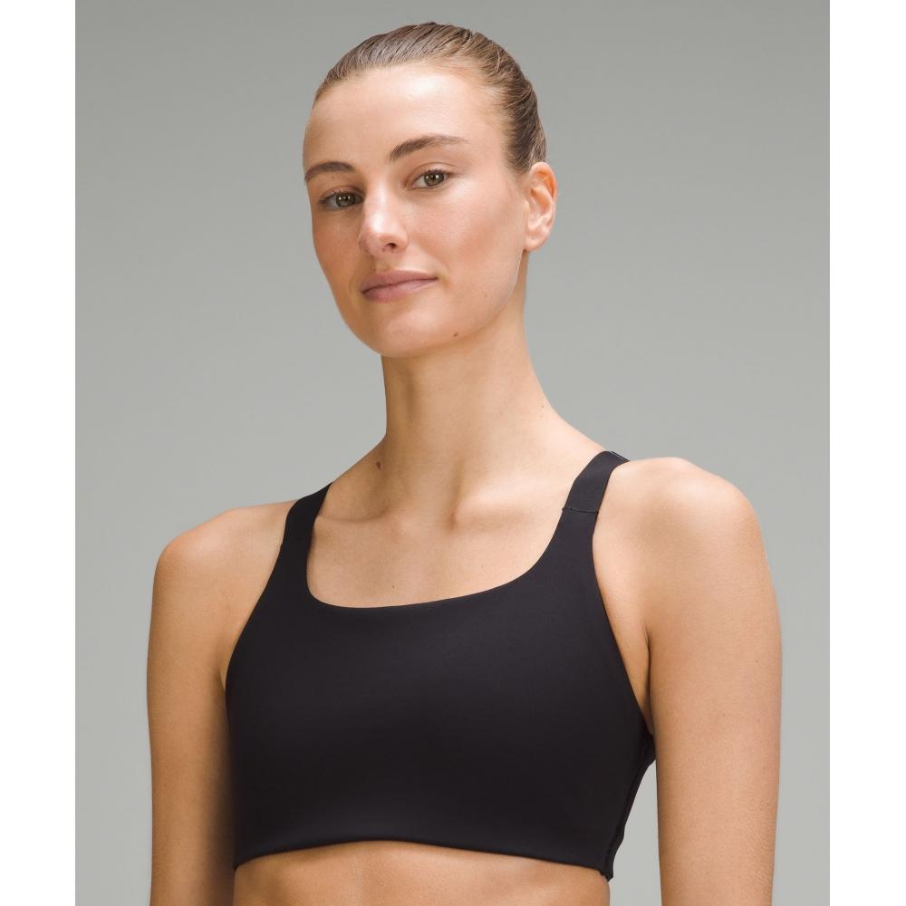 Lululemon Ultralu Square NeCk Workout Bra  Medium Support  B C Cup BlaCk