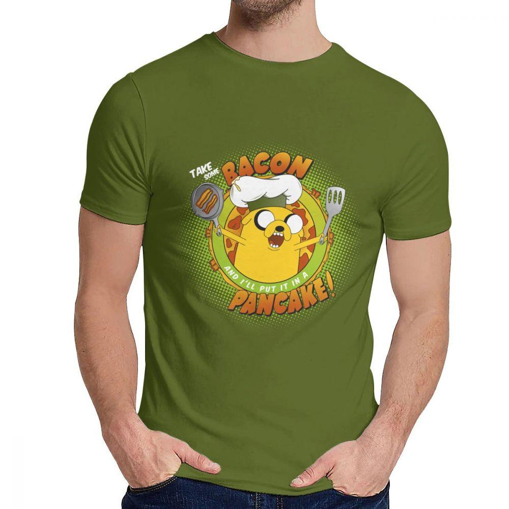 Anime Bacon Pancake Song Tee Shirt Casual O Neck Popular Man S Retro Great Classic S