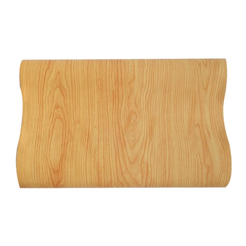 Waterproof Self Adhesive Wood Grain Sticker Door Cabinet Desktop Modern Furniture Renovation Peel And Stick Wallpaper
