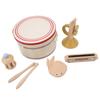 Kids Musical Instruments Simulation Early Education Drum Wood Stick Handbell Trumpet Castanet