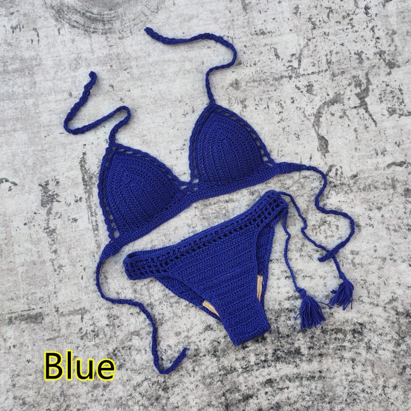Handmade Crochet Bikini Set - European & American Beach Swimwear