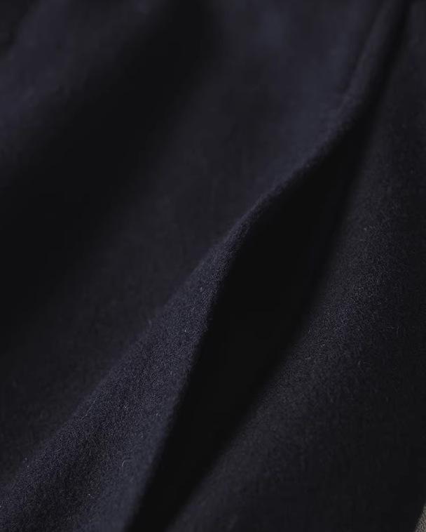 Women's High-Waist Wool Tweed Trousers - Versatile, Thick, Anti-Wrinkle, Drape, Straight Fit for Autumn/Winter