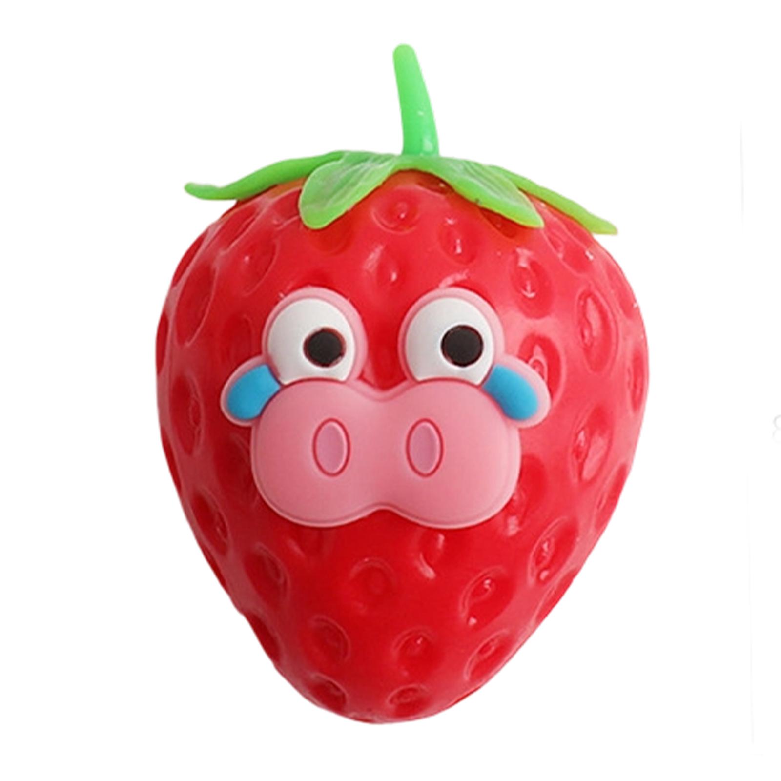 

Decompression Toys, Fluid Strawberry Pig Toys, Slow Stress Relief Balls One Size