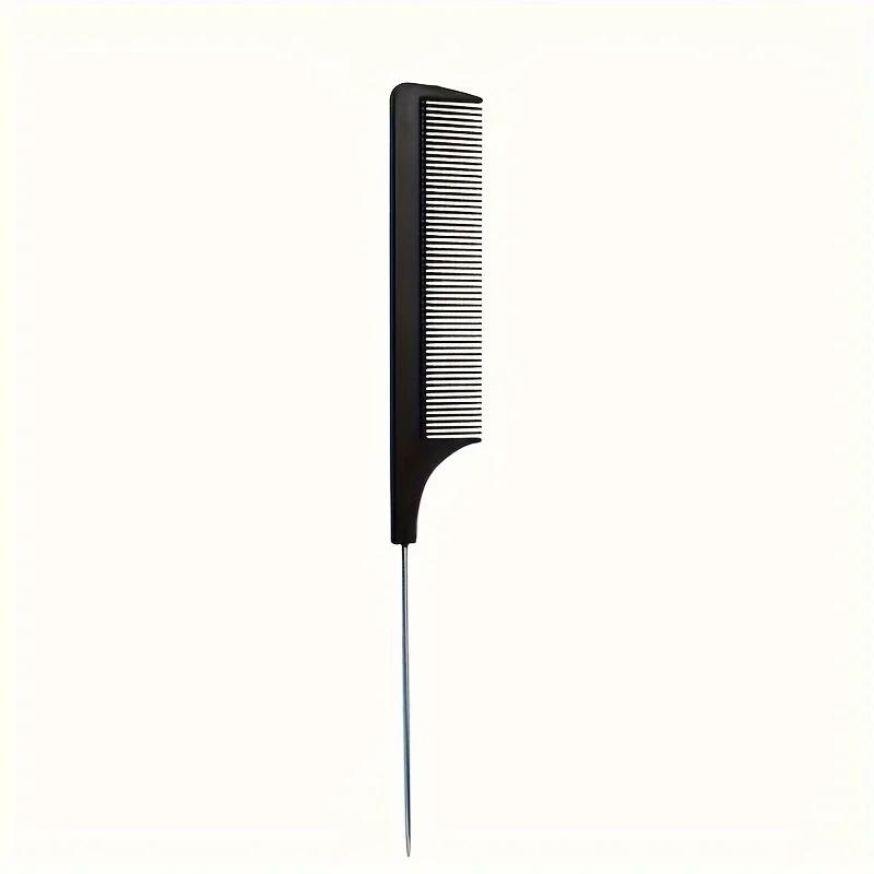 Precision Mouse Tail Comb - Fine Toothed Smooth Hair Comb with Stainless Steel Needles and Metal Comb - Durable and Fashionable