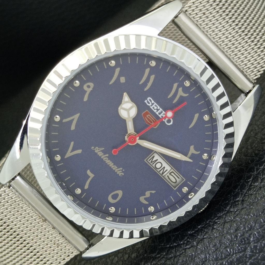 

VINTAGE REFURBISHED SEIKO 5 AUTOMATIC 6309A JAPAN MENS ARABIC WATCH a441496-5 Sk-a441496