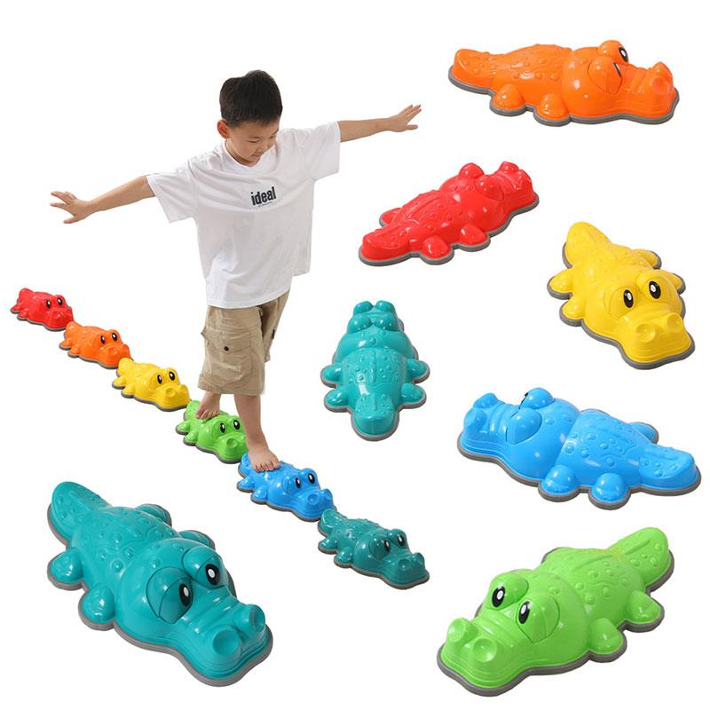 Niños Cocodrilo Piedra de Equilibrio Juguetes Montessori Entrenamiento de Integración Sensorial Juego al Aire Libre Actividades Sociales Juguetes Deportivos Parroquiales