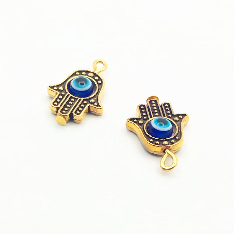 Blue Alloy Pendant Small Charm for Necklace and Jewelry One Size