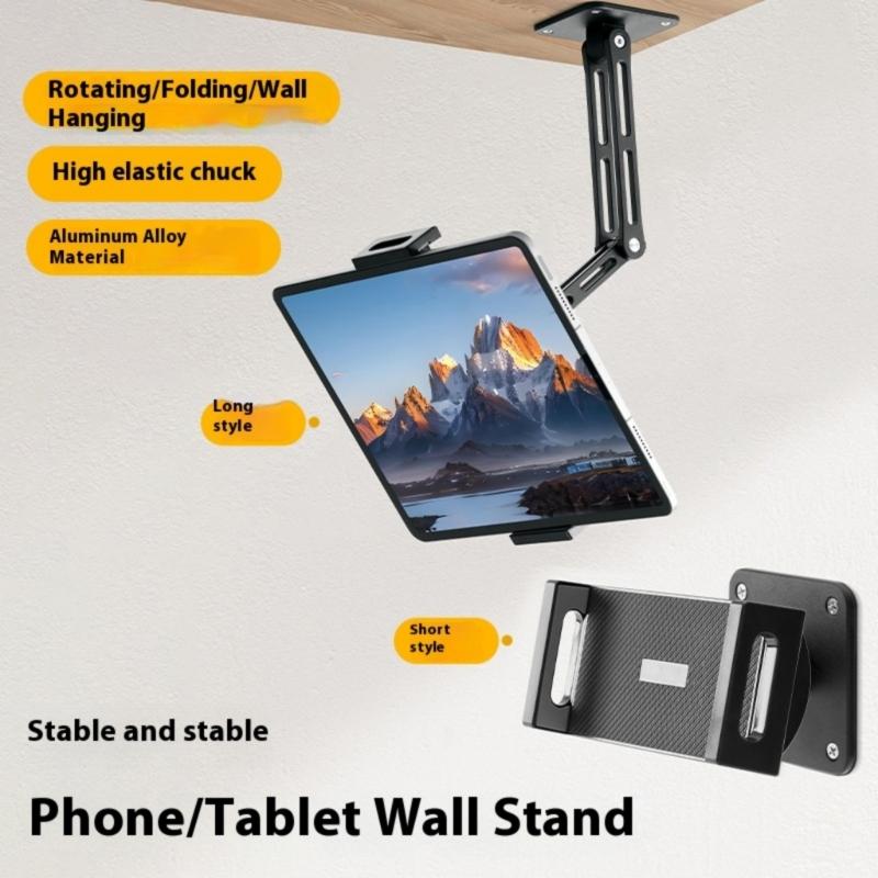 AntiCorrosion Phone Tablets Wall Mount Bracket Adjustable Length Aluminum Stand For Secure Installation